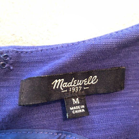 Cobalt Blue Madewell Dress - Picture 2 of 4